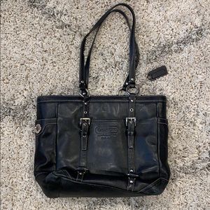 Coach purse, black in color shoulder bag